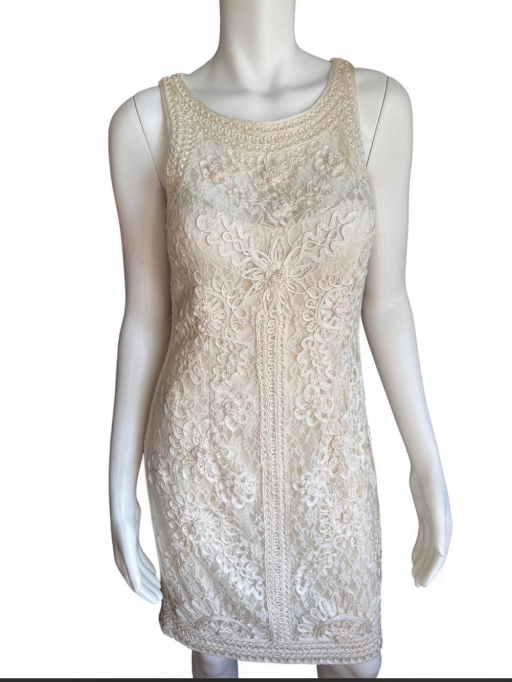 Sue Wong Vintage Ivory Embroidered Lace Wedding Dress Romantic